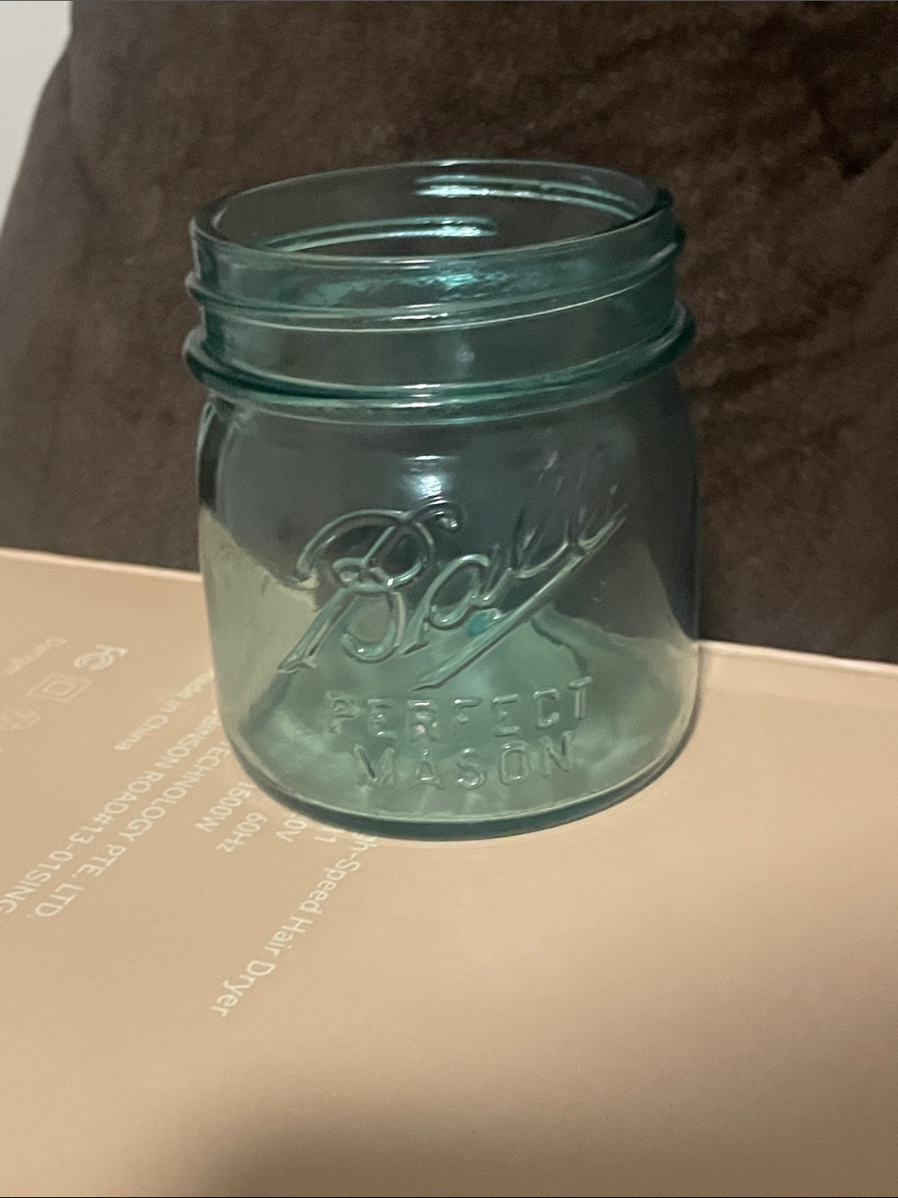 Aqua Perfect Mason Jar - Small Decorative Glass